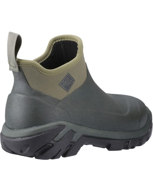 Muck Boot Gray Woody Sport Rubber Moss Wellington Boots