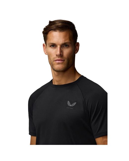 Castore Black Adapt Training T-Shirt Polyester Activewear T-Shirts for men