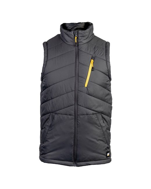 Caterpillar Gray Essentials Body Warmer Gilets for men