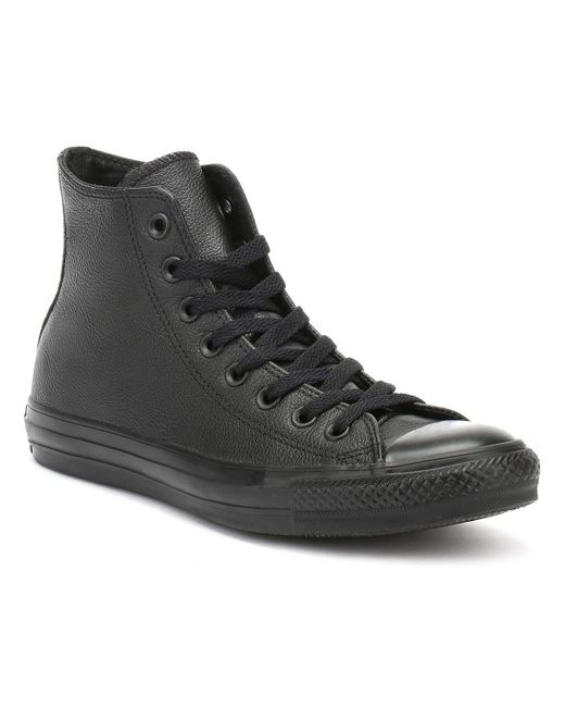 black & white all star hi trainers