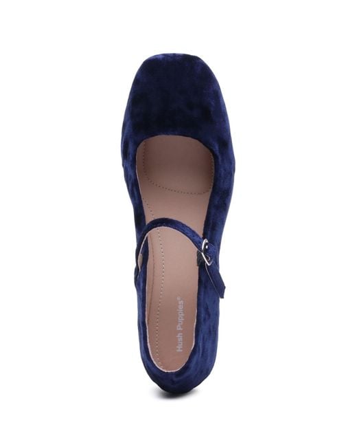 Hush Puppies Blue Pasha Velvet Flats