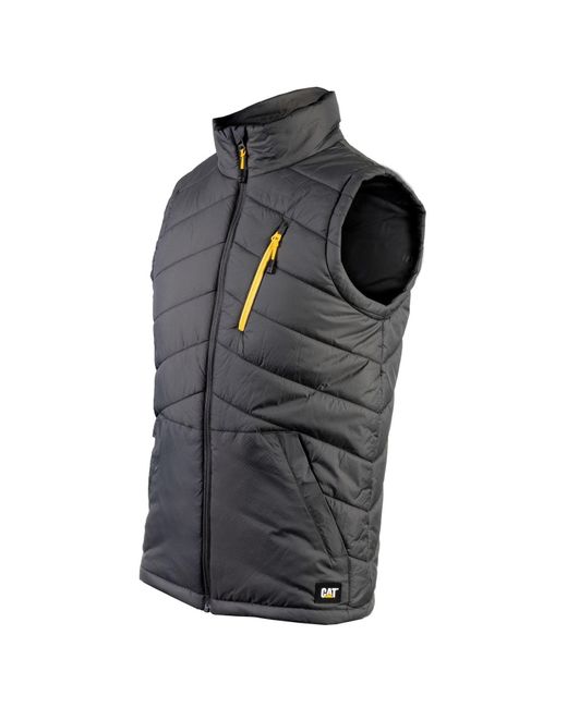 Caterpillar Gray Essentials Body Warmer Gilets for men