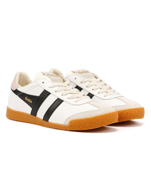 Gola White Elan Leather /Chalk Sneakers