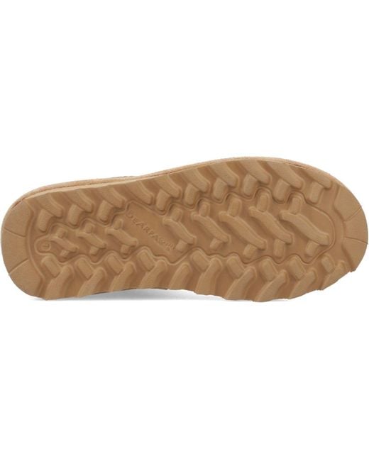 BEARPAW Natural Shorty Suede Coffee Winter Ankle Boots
