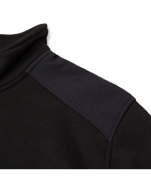 Caterpillar Black Essential 1/4 Zip Polyester Sweatshirt for men