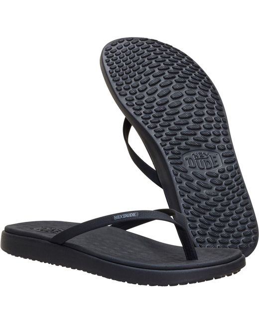 HeyDude Blue Maui Breeze Polyurethane Flip Flops