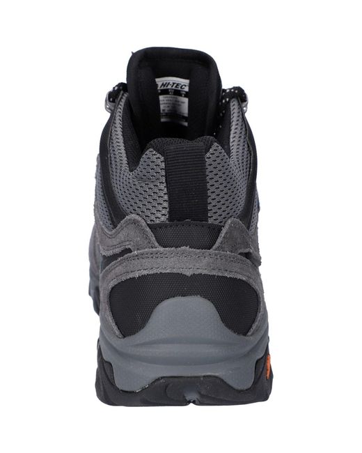 Hi-tec Black Apex Lite Mid Synthetic Hiking Boots for men