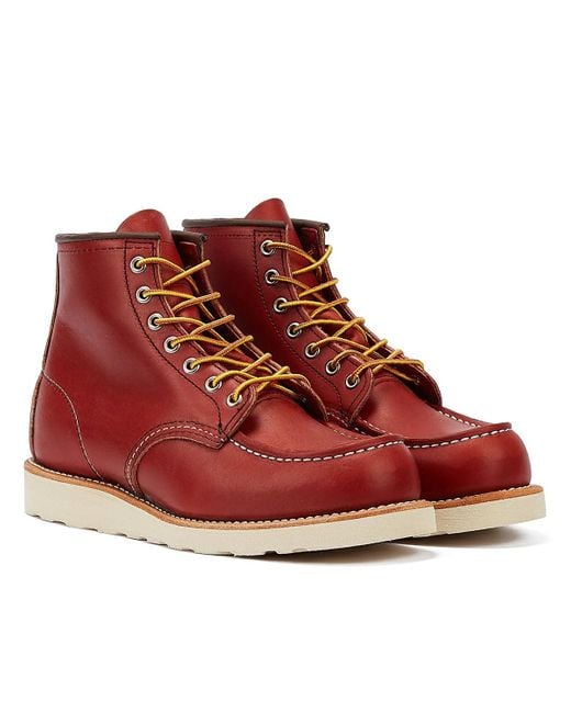 Red Wing Red Wing Shoes Heritage Work 6 Inch Moc Toe Oro Russet Men's Boots for men