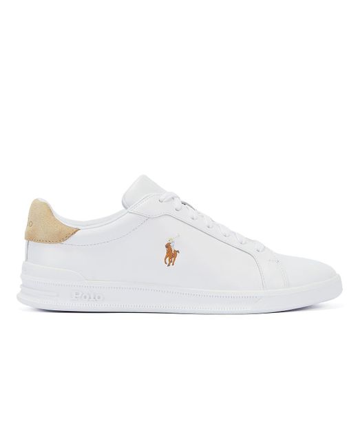 Heritage Court Sneakers En Cuir Ralph Lauren en coloris White