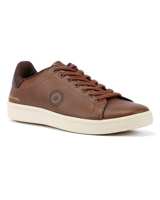 Lambretta Brown Pinball 2 Tan Trainers for men