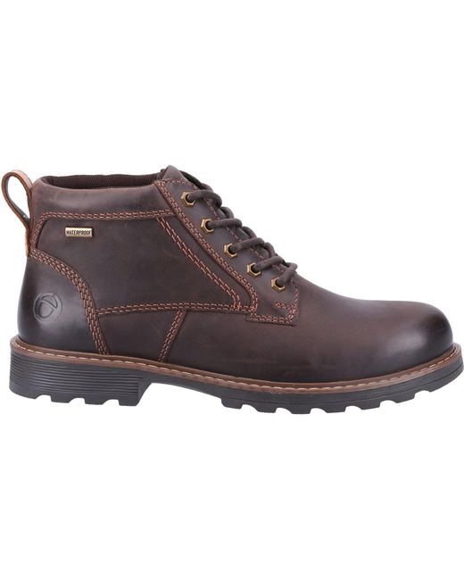 Cotswold Brown Falfield Leather Boots for men