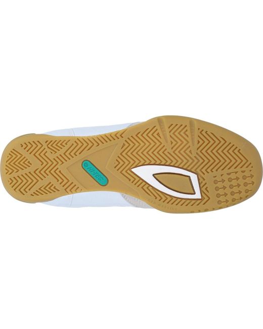 Hi-tec White Squash Trainer Textile/Leather Trainers