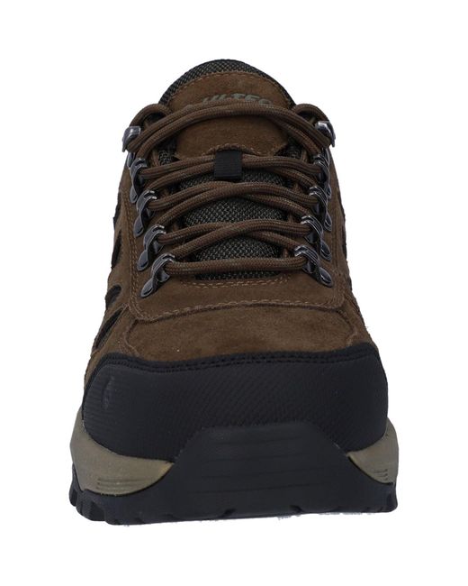 Hi-tec Black Bandera Expedition Low Leather Smokey/Khaki Hiking Boots for men