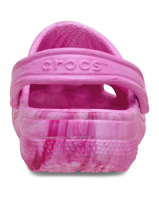 CROCSTM Pink Classic Marbled Clog Synthetic/Multi Clogs