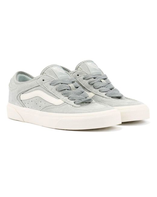 Vans White Rowley Classic Sneaker Aus Wildleder