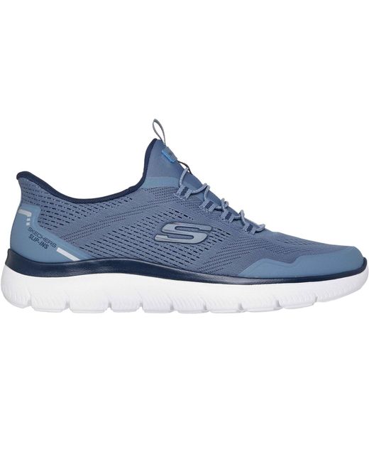 Skechers Blue Summits Top Rate Textile Men's Slate Standard Trainers - Uk 6 for men