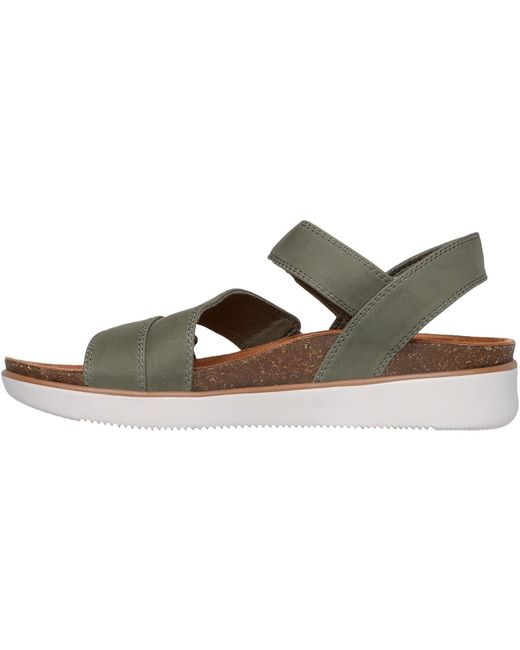 Skechers Brown Lifted Comfort Polyurethane Sandals Pu
