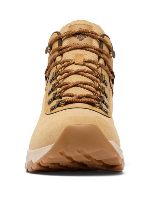 Columbia Natural Newton Wander Suede Curry/Cordovan Hiking Boots for men