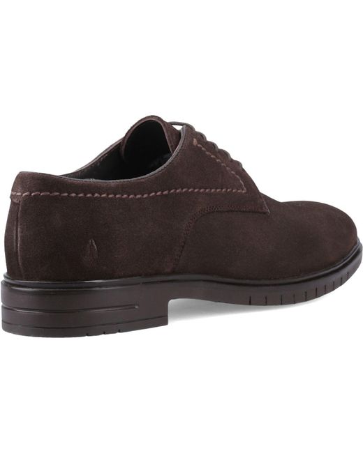 Hush Puppies Brown Sterling Suede Shoe Leather Lace-Up Shoes for men