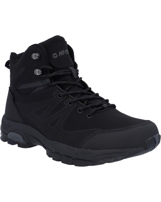 Hi-tec Black Jackdaw Mid Wp Synthetic /Carbon Hiking Boots for men