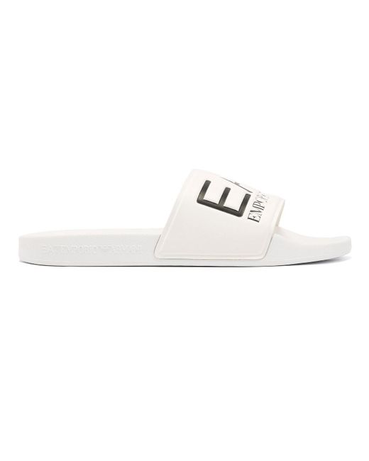 EA7 Water Sports Slide Pvc Slides in White | Lyst