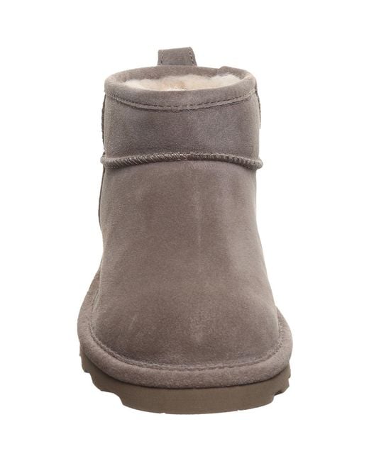 BEARPAW Brown Shorty Suede Morel Winter Ankle Boots
