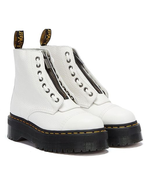 Dr. Martens Leather Sinclair Platform in White - Save 50% - Lyst