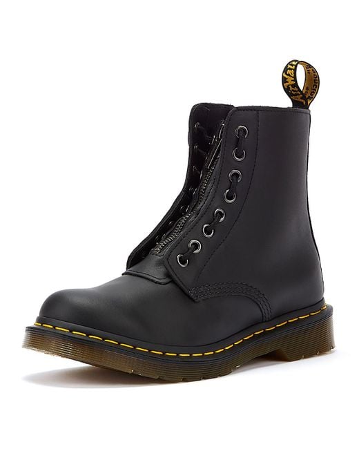 Dr. Martens 1460 Pascal Front Zip Boots in Black Lyst UK