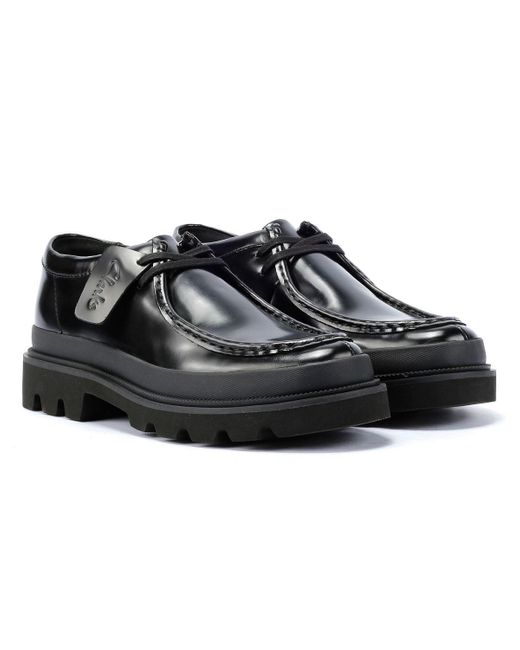 Clarks Badell Seam Leather Lace-Up Shoes in Black for Men | Lyst UK