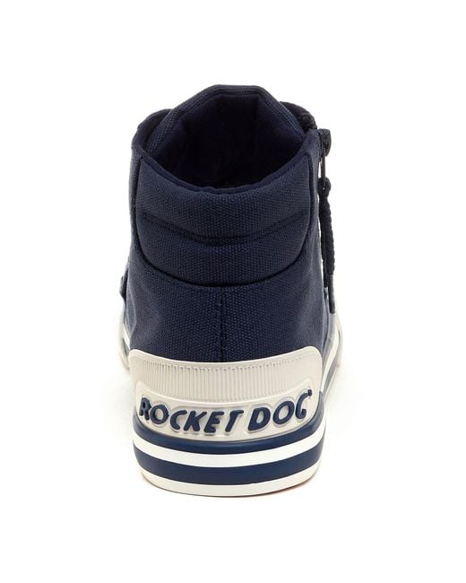 Rocket Dog Blue Jazzin Hi Cotton Women's Navy Trainers