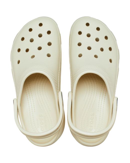 CROCSTM Metallic Classic Platform Synthetic Bone Clogs