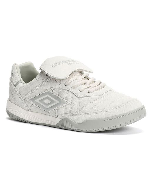 Umbro White Speciali Tr Suede Harbour Mist/Ultimate Trainers