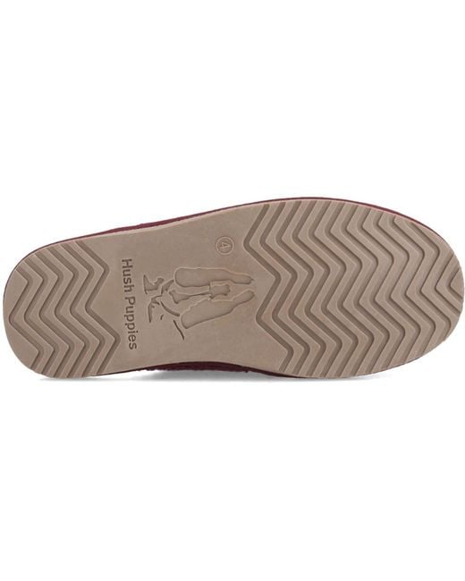 Hush Puppies Red Arianna Suede Bordeaux Slippers