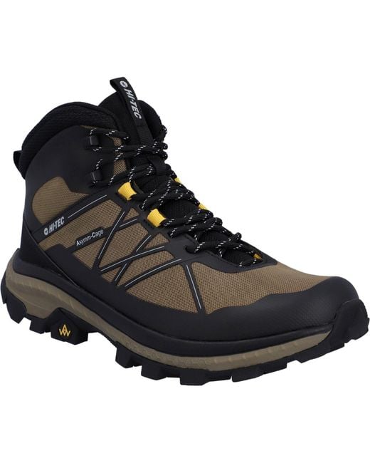 Hi-tec Black Infuse Mid Polyester /Walnut/Artisans Hiking Boots for men