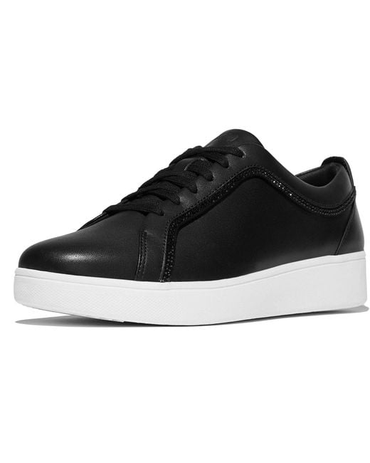 Fitflop Black Rally Leder Sneaker