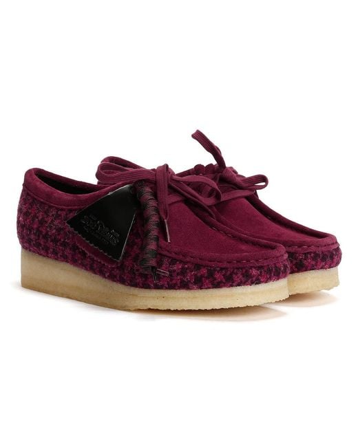 Clarks Multicolor Wallabee Harris Tweed Shoes Textile
