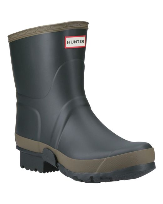 Hunter Green Mfs9002Rma-Doc Gardener Short Wellington Boots for men