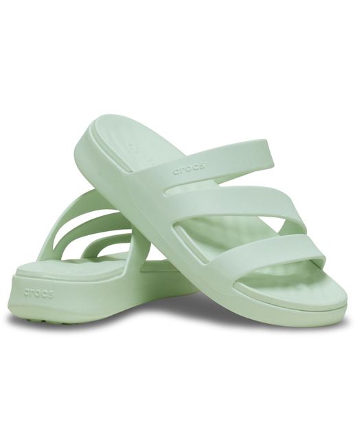 CROCSTM Green Getaway Strappy Eva Mint Tint Sandals