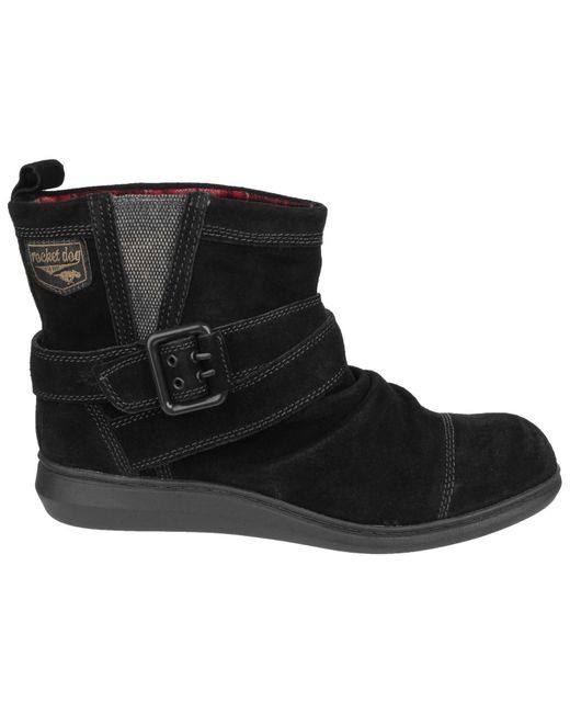 Rocket Dog Black Mint Suede Boots