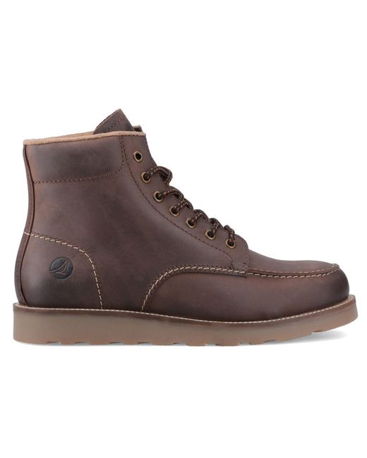 Sperry Top-Sider Brown Boston Leather Ankle Boots