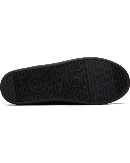 TOMS Black Sage Polyester Blend Slippers