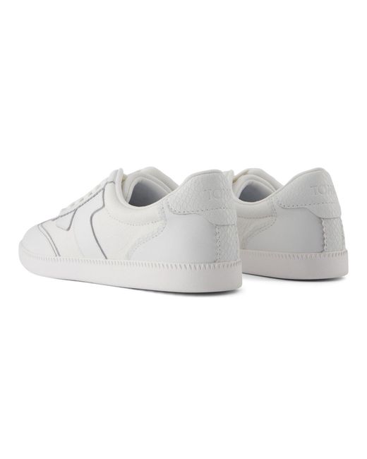 TOMS Gray Collins Leather Trainers