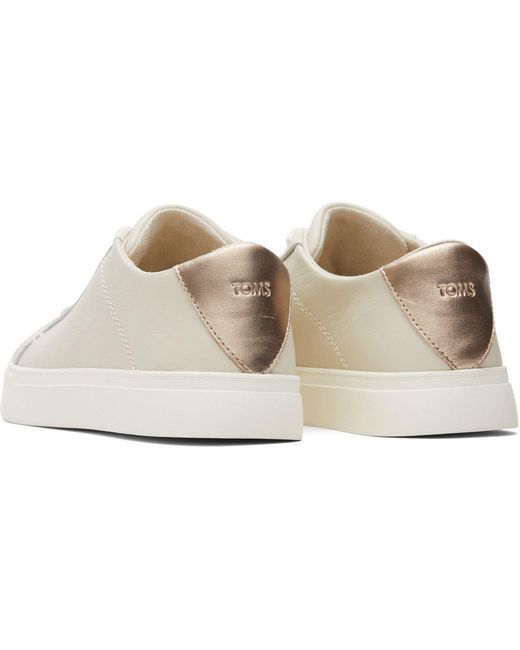 TOMS White Kameron 100% Cow Fog Trainers