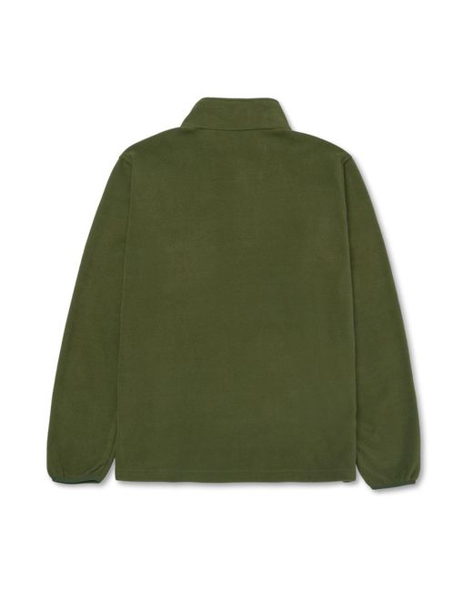 Caterpillar Green Cat Microfleece Quarter Zip Synthetic Sweatshirt for men
