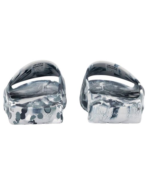 XtraTuf Blue Apres Fish Synthetic Stormy Slides for men