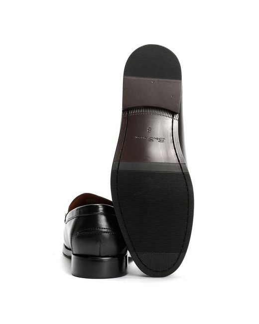 Ben Sherman Buster Leather Men's Black Loafers - Uk 11 for men