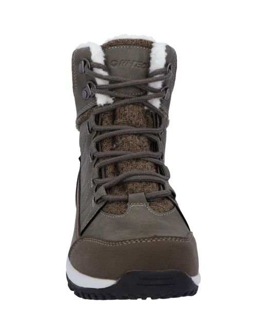 Hi-tec Black Riva Mid Hiking Boots