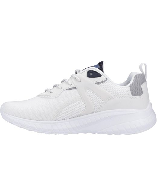 Skechers White Bobs Squad Chaos Elevated Drift 118034-Wmlt/Multi Lace Up Shoes for men