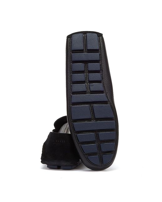 Ted Baker Suede Monner Loafer in Black 