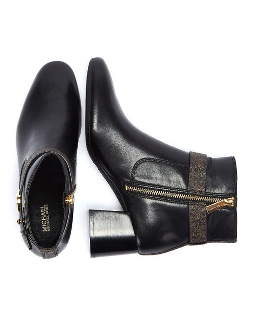 michael kors black and brown boots